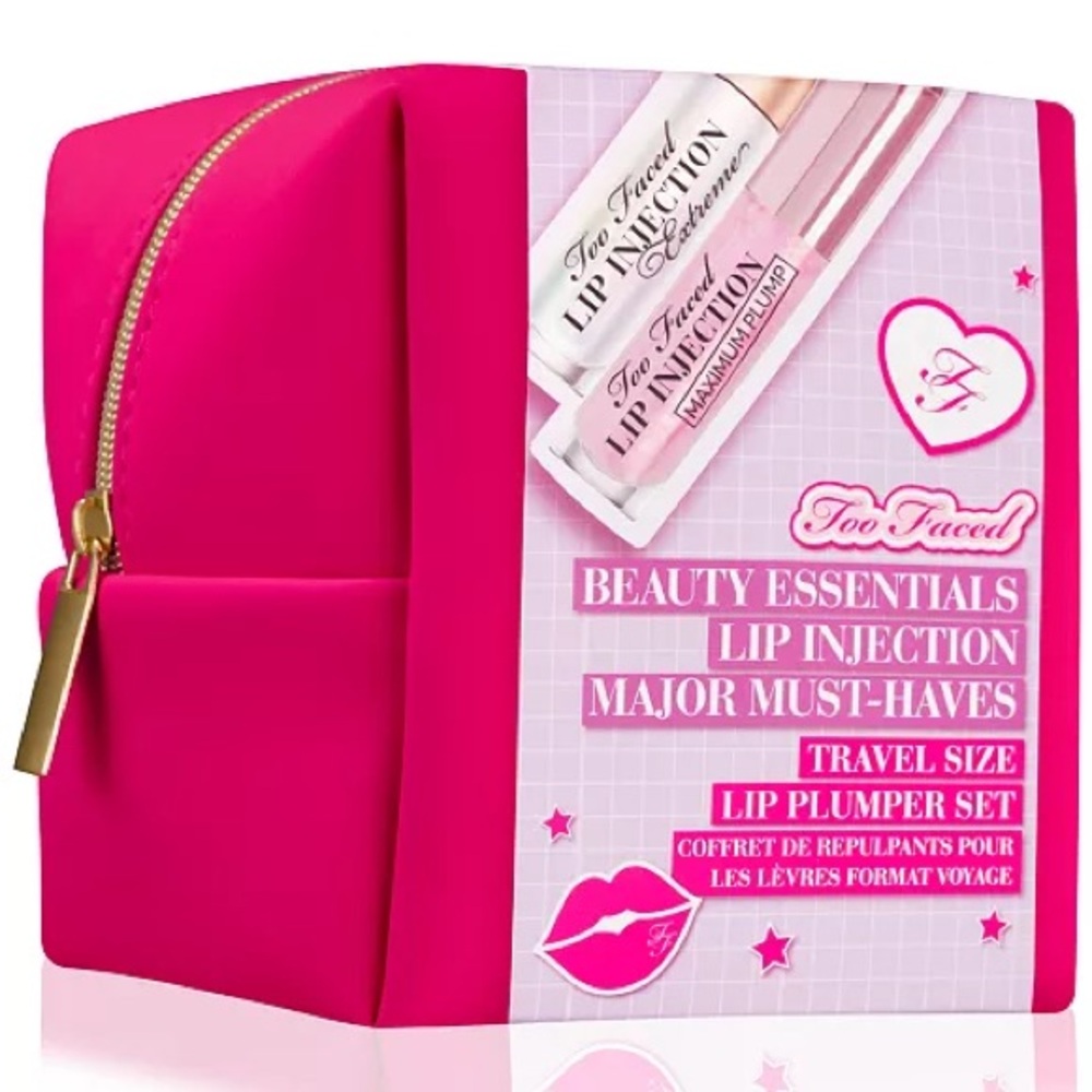 Too Faced 2-Pc. Lip Injection Major Must-Haves Travel Lip Plumper Gift Set NWT - Picture 2 of 14